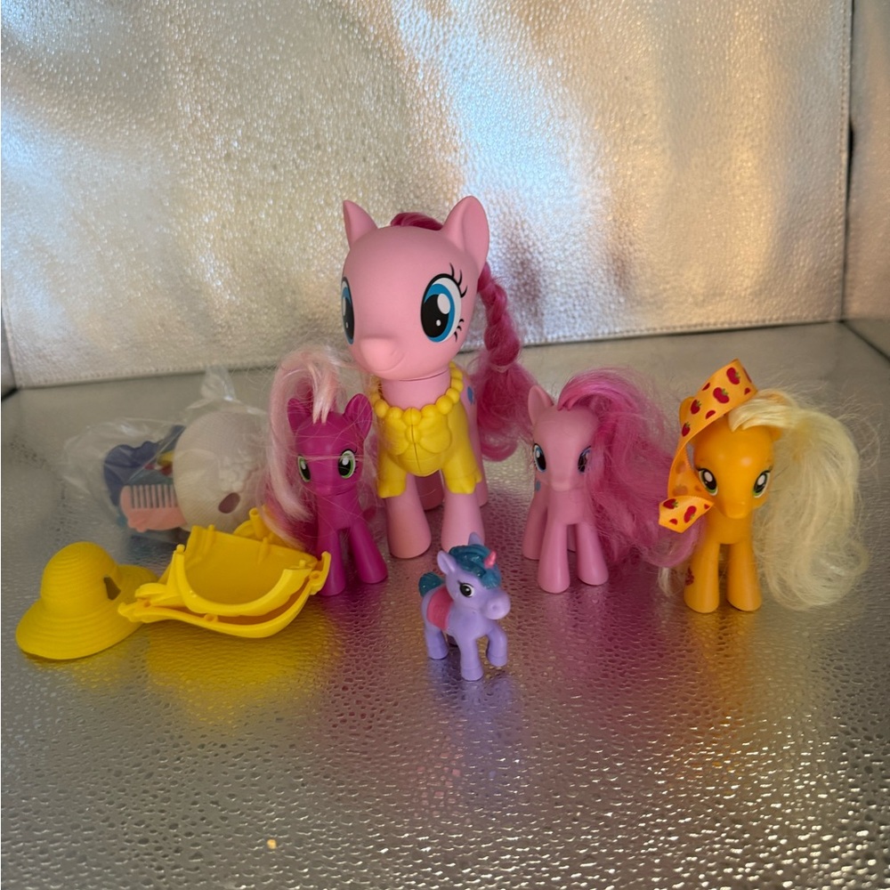 Pink and Yellow My Little Pony Toy Set